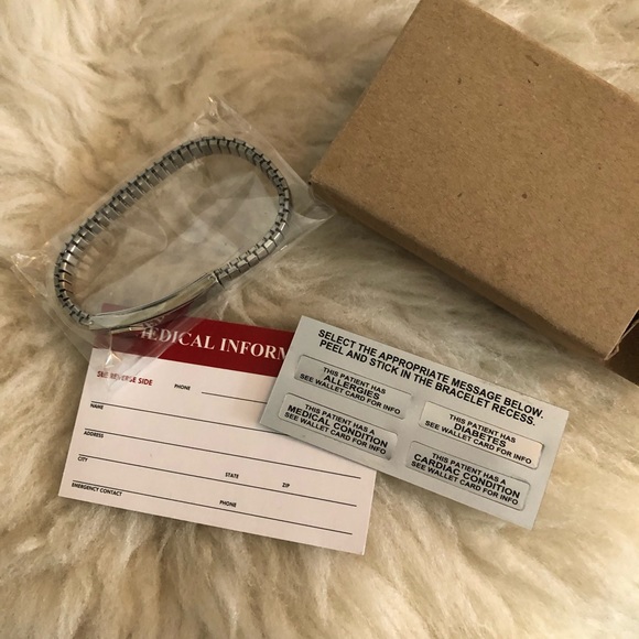 Silver Medical Bracelet - Picture 6 of 6